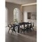 Manhattan Comfort Rectangle Dining Set of 9 W/ Hamlet Chairs, 70.86 in L, American Solid Ash Wood, Black 8-DT02DCCA03-BK - alternate 1